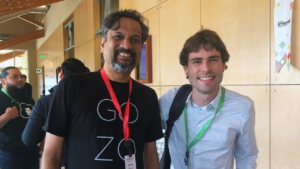 Encontro épico do fundador e CEO da Zoho, Sridhar Vembu e do CEO da CRM7, Marcus Vinicius.